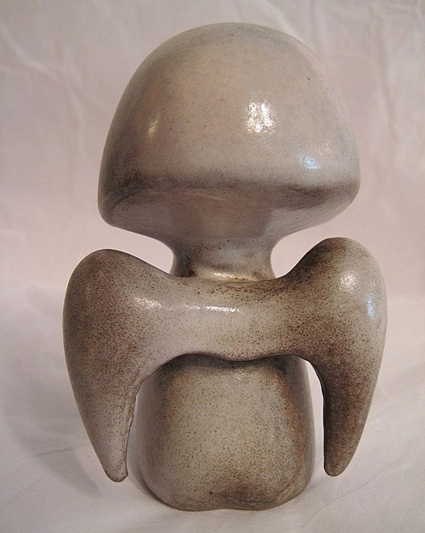 Howard Pierce Porcelain Angel Meditating Figurine Howard Pierce Porcelain Angel Meditating Figurine
