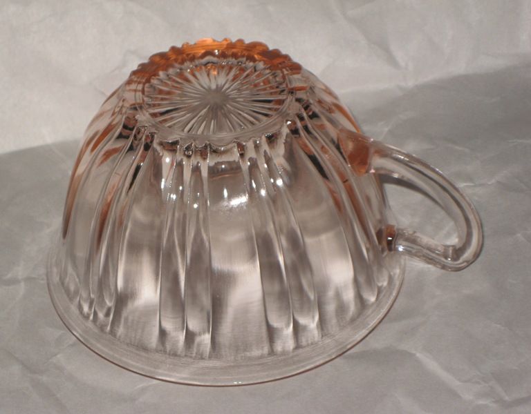 Old Cafe pink depression glass Cup Old Cafe pink depression glass Cup