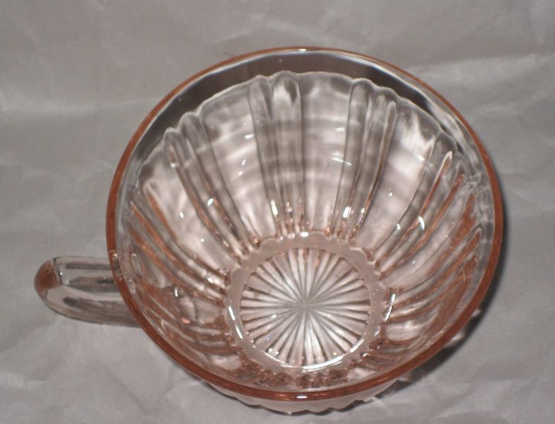 Old Cafe pink depression glass Cup Old Cafe pink depression glass Cup