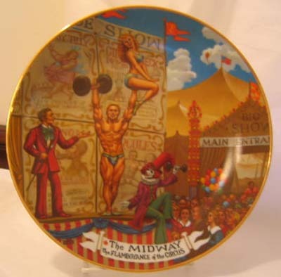 Circus Midway Collector Plate Circus Midway Collector Plate