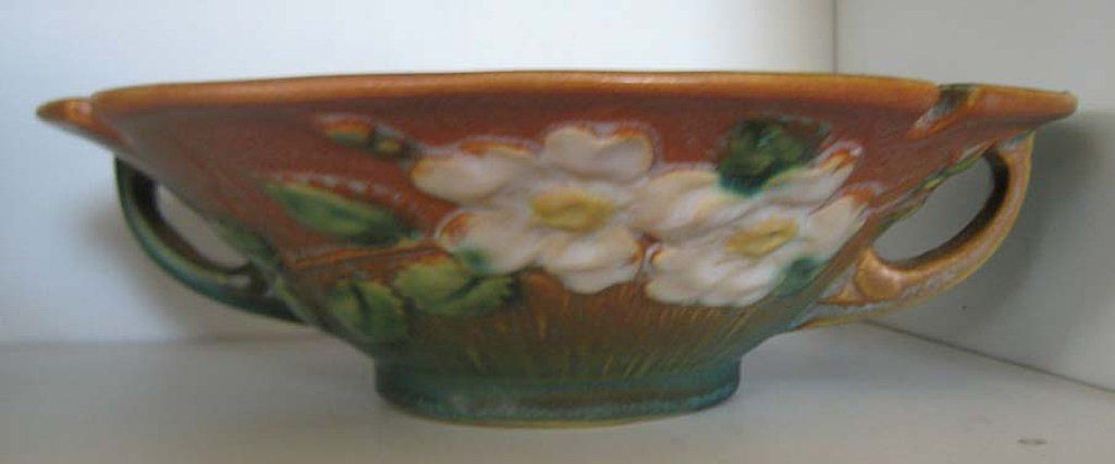 Roseville White Rose Bowl #390-8 Roseville White Rose Bowl #390-8
