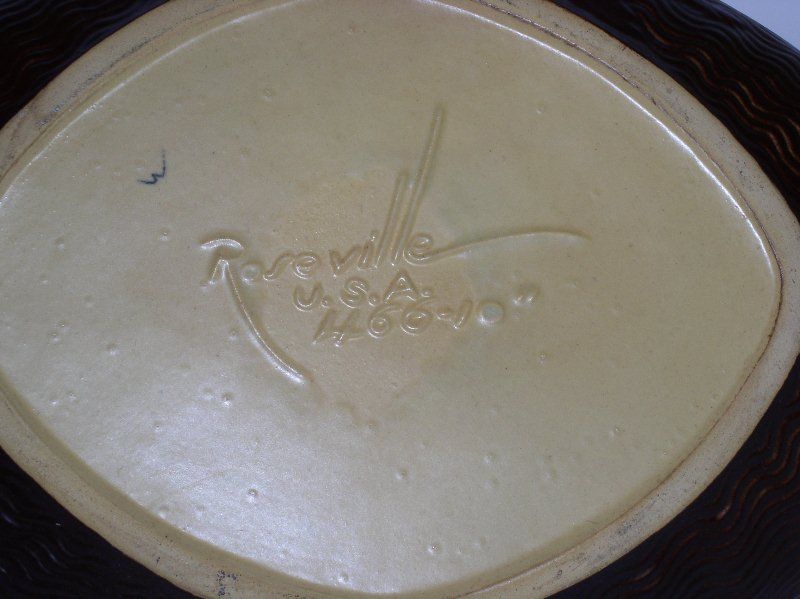 Roseville Freesia Console Bowl 466-10 Roseville Freesia Console Bowl 466-10