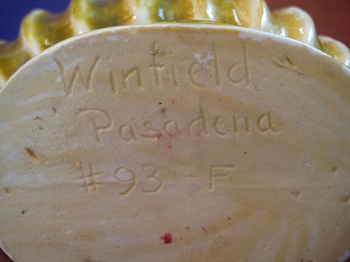 Winfield Pottery Vase #93F Winfield Pottery Vase #93F