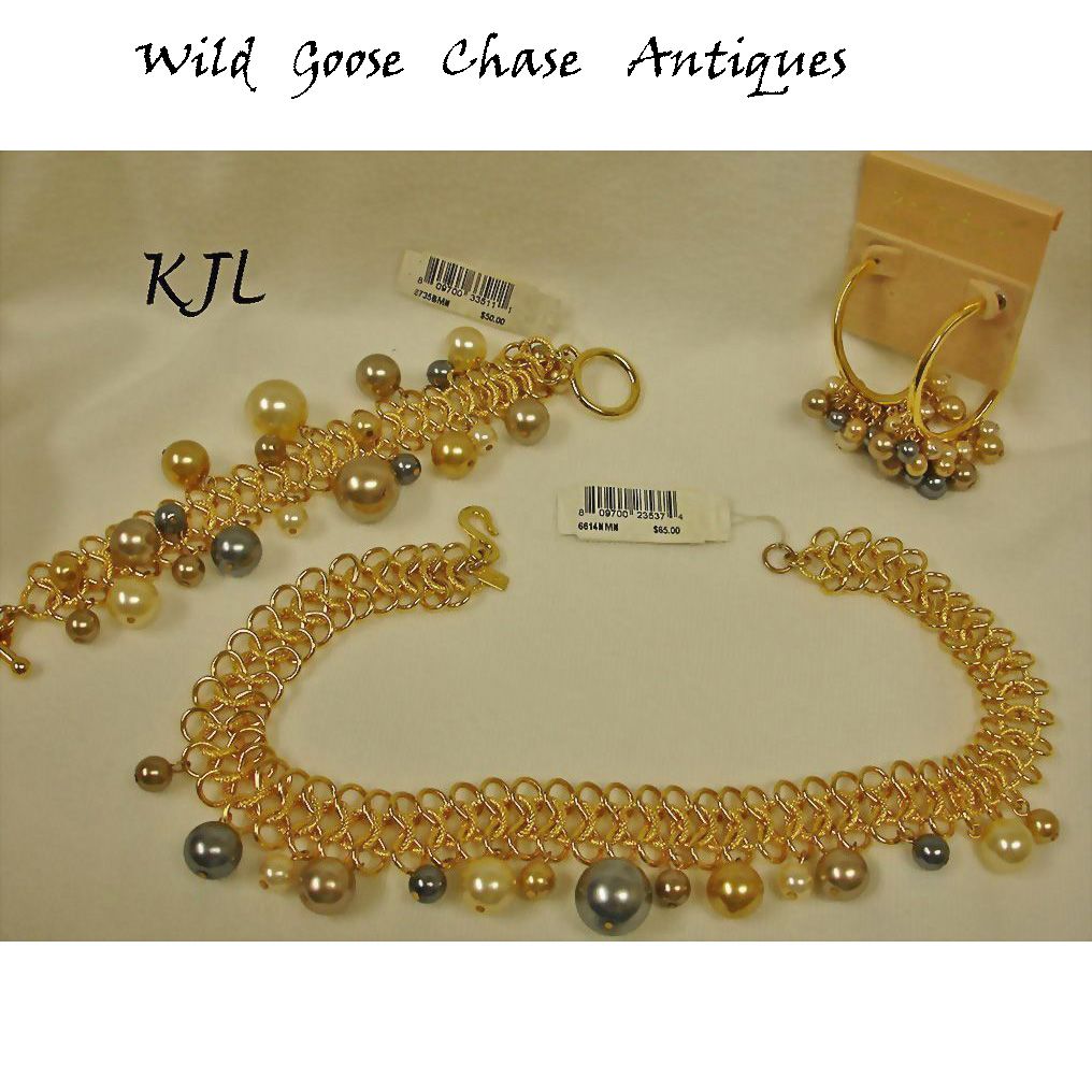 Vintage KJL Parure – Couture Collection Necklace Bracelet Earrings Set - Vintage Kenneth Jay Lane Parure Jewelry Vintage KJL Parure – Couture Collection Necklace Bracelet Earrings Set - Vintage Kenneth Jay Lane Parure Jewelry