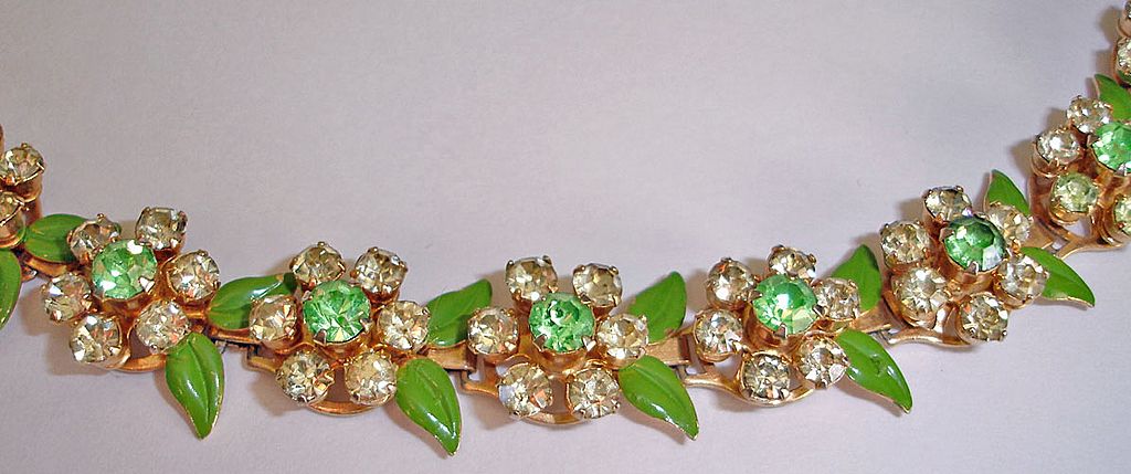 Vintage Rhinestone Necklace and Earrings Fruit Salad Demi Parure Set - Vintage Rhinestone Jewelry Vintage Rhinestone Necklace and Earrings Fruit Salad Demi Parure Set - Vintage Rhinestone Jewelry