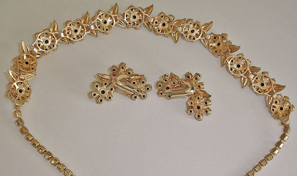Vintage Rhinestone Necklace and Earrings Fruit Salad Demi Parure Set - Vintage Rhinestone Jewelry Vintage Rhinestone Necklace and Earrings Fruit Salad Demi Parure Set - Vintage Rhinestone Jewelry