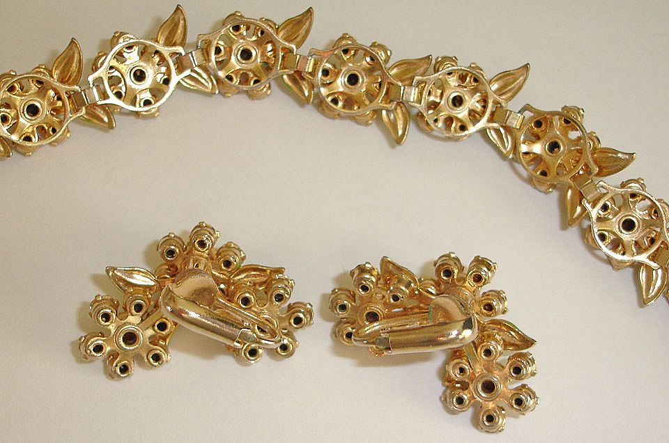 Vintage Rhinestone Necklace and Earrings Fruit Salad Demi Parure Set - Vintage Rhinestone Jewelry Vintage Rhinestone Necklace and Earrings Fruit Salad Demi Parure Set - Vintage Rhinestone Jewelry
