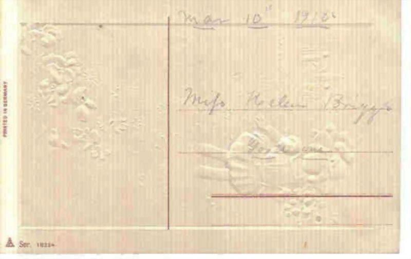 Vintage Embossed Birthday Greetings Postcard 1916 Vintage Embossed Birthday Greetings Postcard 1916