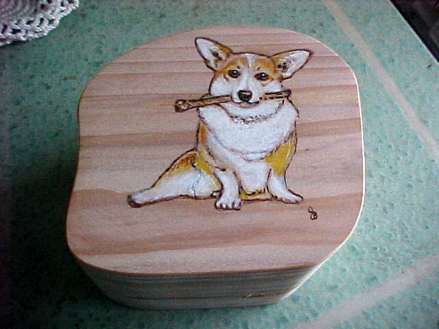 Pet Portrait Custom Made Wood Box with Portrait of Your Pet Pet Portrait Custom Made Wood Box with Portrait of Your Pet