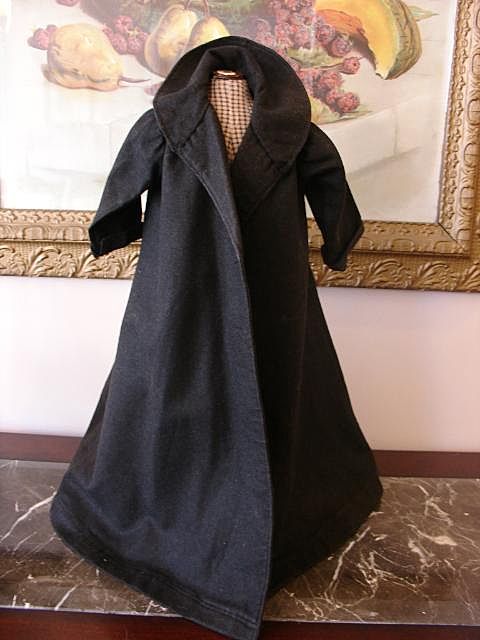 Antique Wool Doll Coat with Capelet Antique Wool Doll Coat with Capelet