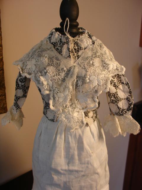 Gorgeous Early Doll Blouse~Black/White Print Gorgeous Early Doll Blouse~Black/White Print