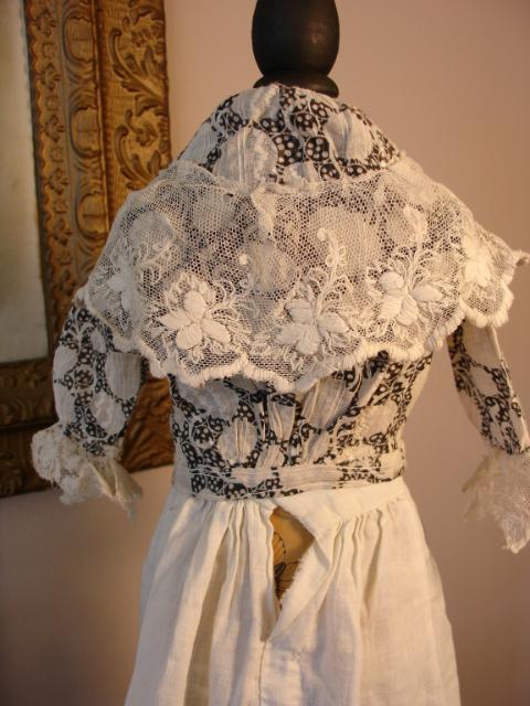 Gorgeous Early Doll Blouse~Black/White Print Gorgeous Early Doll Blouse~Black/White Print