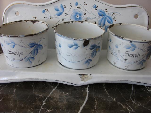 Victorian Era Handpainted Enamelware Hanging Laundry Rack~Sand, Soda, Seife Victorian Era Handpainted Enamelware Hanging Laundry Rack~Sand, Soda, Seife