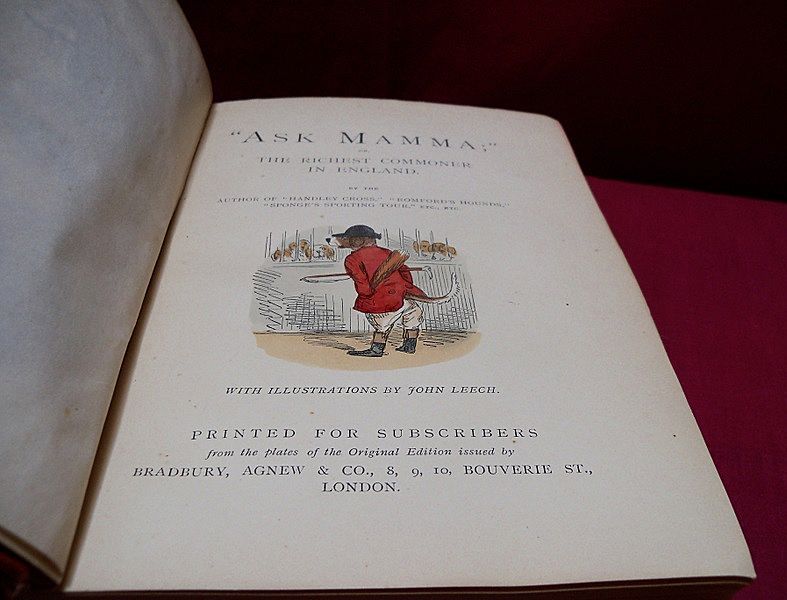Victorian Book "Ask Mamma or The Richest Commoner in England". Victorian Book "Ask Mamma or The Richest Commoner in England".