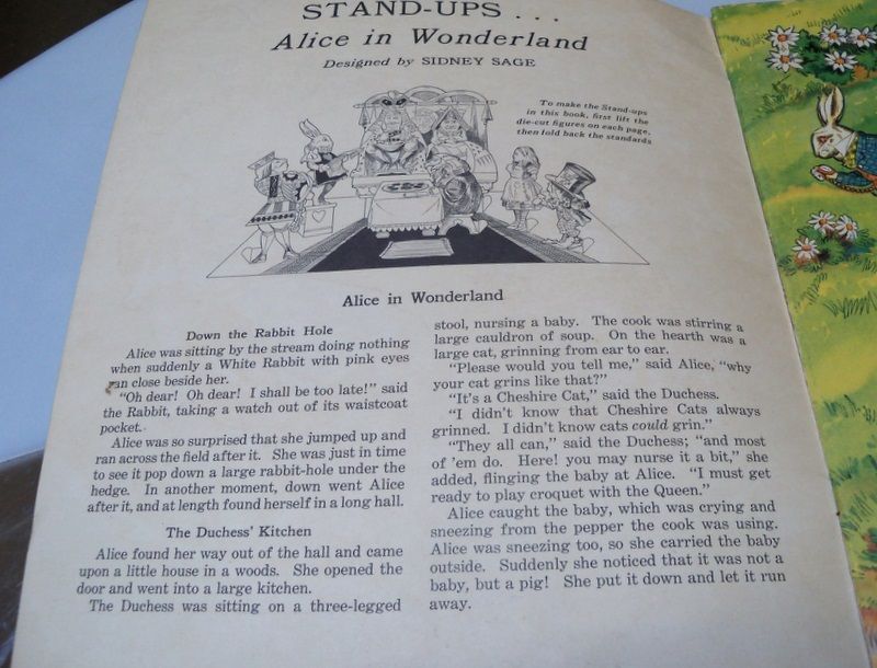 Childrens Book "Standups Adventure of Alice in Wonderland" Childrens Book "Standups Adventure of Alice in Wonderland"