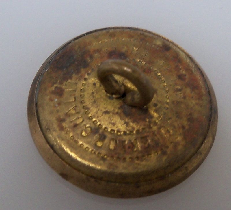 Large Brass 2 piece button "W" Large Brass 2 piece button "W"
