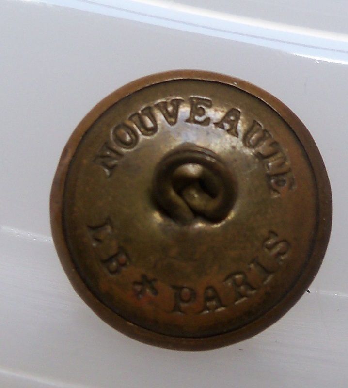 Classical Woman's Head Paris Manufactured Button Classical Woman's Head Paris Manufactured Button