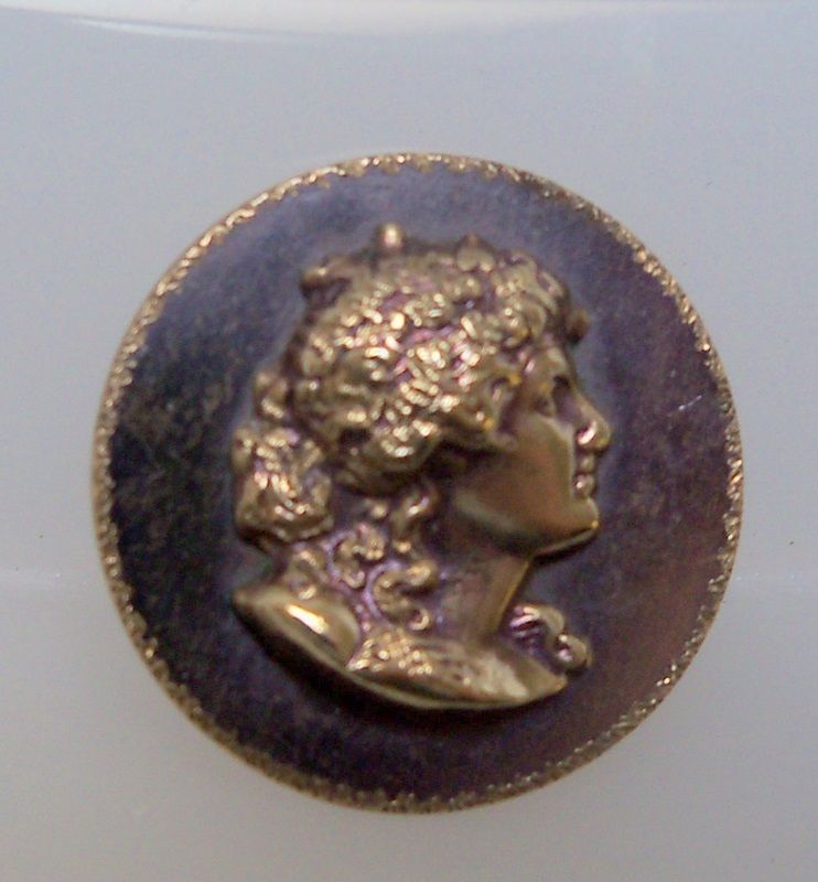 Button Tiny Button of Classical Lady's Head Button Tiny Button of Classical Lady's Head