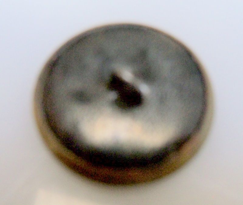 Metal Button with Copper Colored Petal Flower Metal Button with Copper Colored Petal Flower