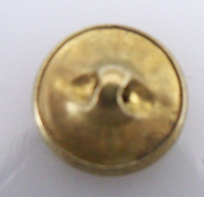 Small Asymmetrical Floral Concave Brass Button Small Asymmetrical Floral Concave Brass Button