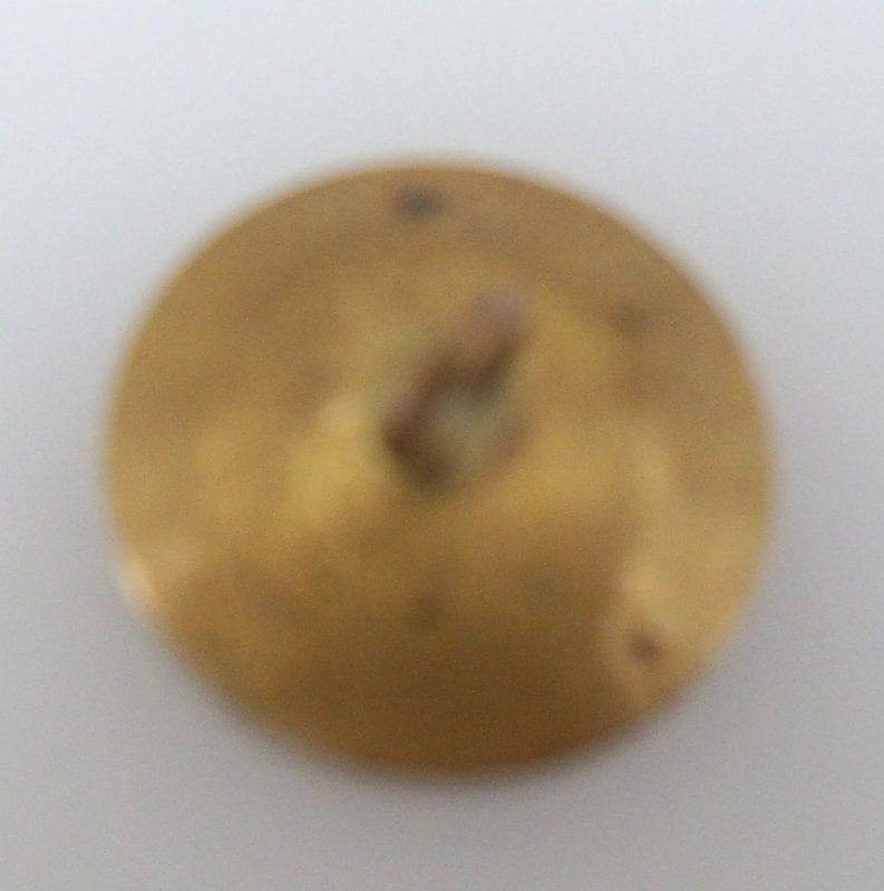 Small Brass One Piece Concave Floral Button Small Brass One Piece Concave Floral Button