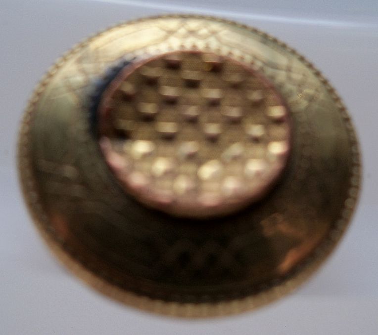 Beautiful Brass and Gilt Design Button Beautiful Brass and Gilt Design Button