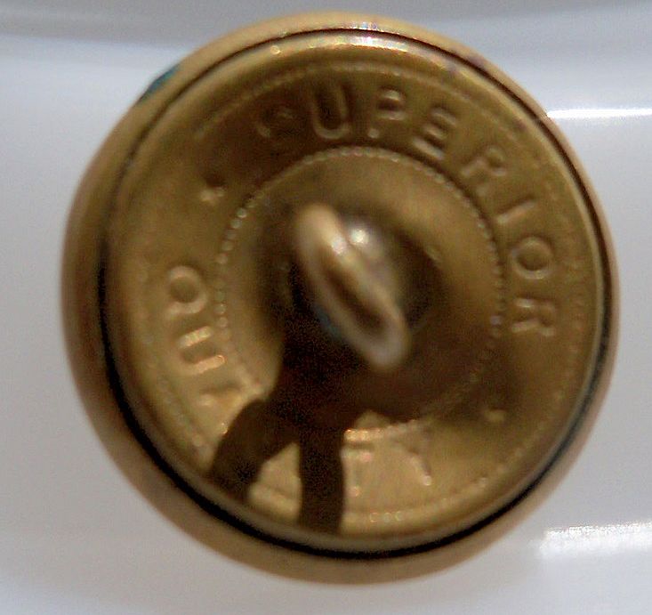 Brass Button with initial "D" Brass Button with initial "D"