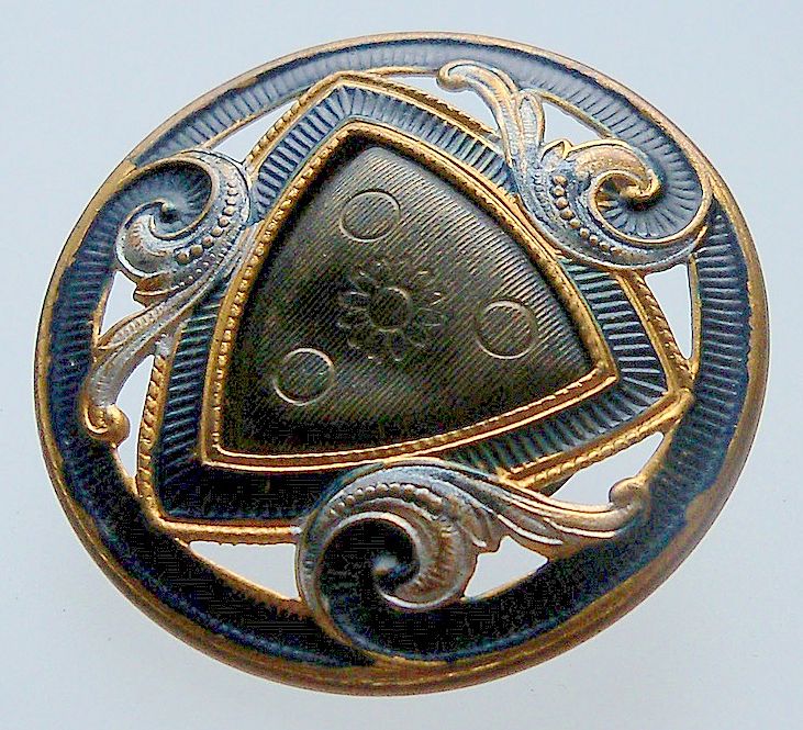Abstract Painted with a Brass Color Back Abstract Painted with a Brass Color Back