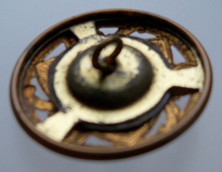 Abstract Painted with a Brass Color Back Abstract Painted with a Brass Color Back