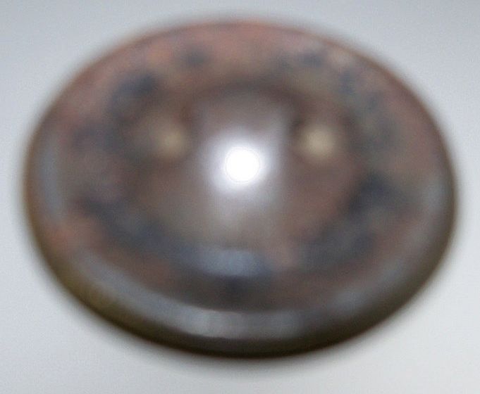 Swirl Brass Color and Painted Black Button Swirl Brass Color and Painted Black Button