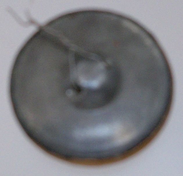 Button Large Floral Spray Brass Gilded Metal Button Large Floral Spray Brass Gilded Metal