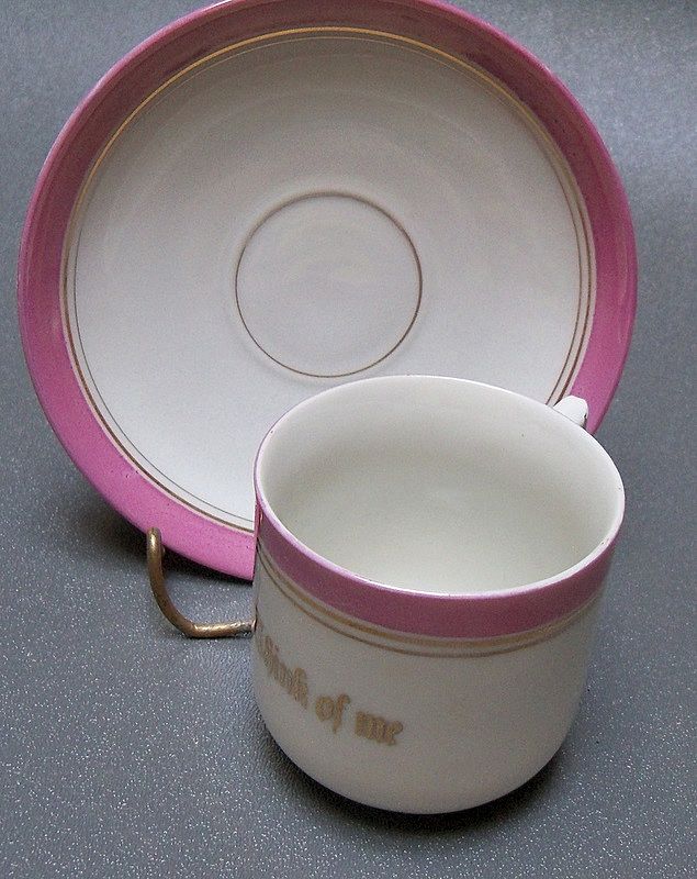 Child's "Think of Me " Cup and Saucer Child's "Think of Me " Cup and Saucer