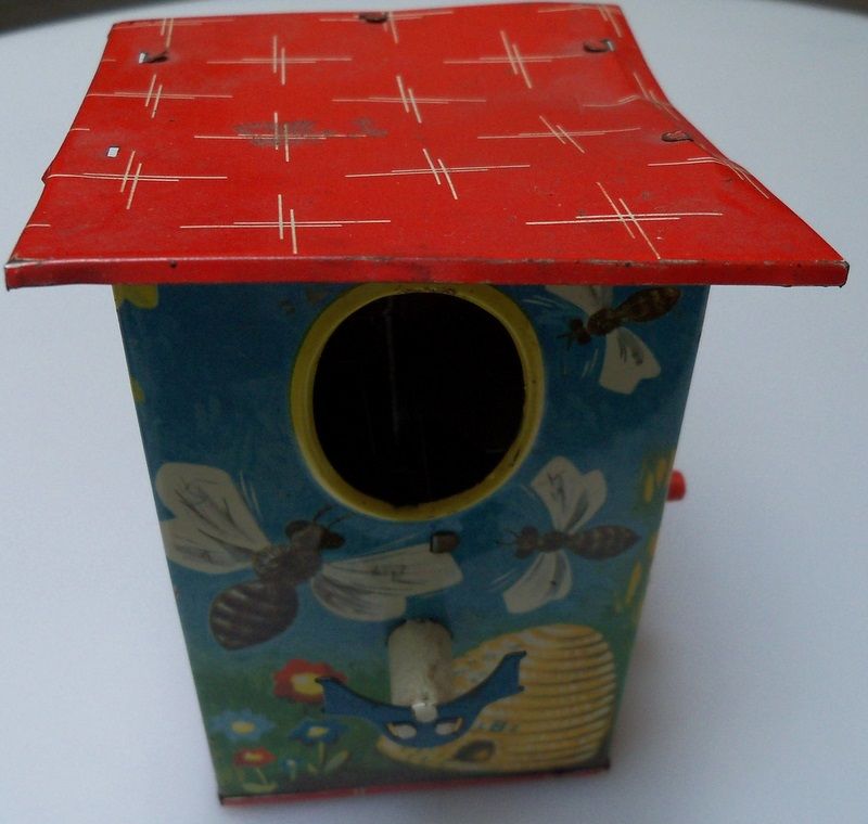 Western Germany Windup Bird House Bank Western Germany Windup Bird House Bank