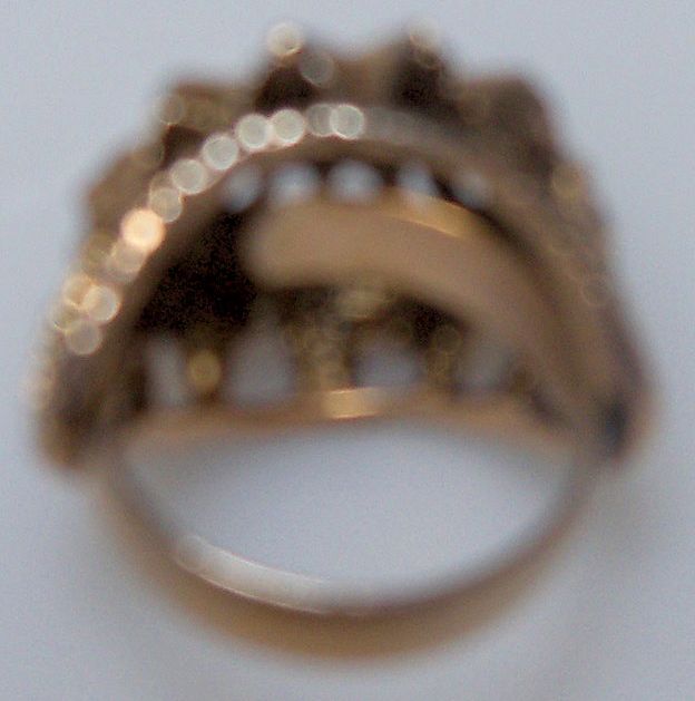 One Size Fits All Floral Gold Metal Ring One Size Fits All Floral Gold Metal Ring