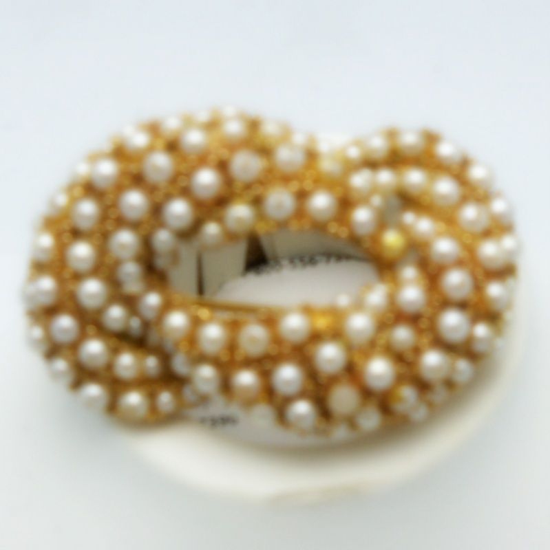 Imitation Pearl Swirled Brooch Imitation Pearl Swirled Brooch