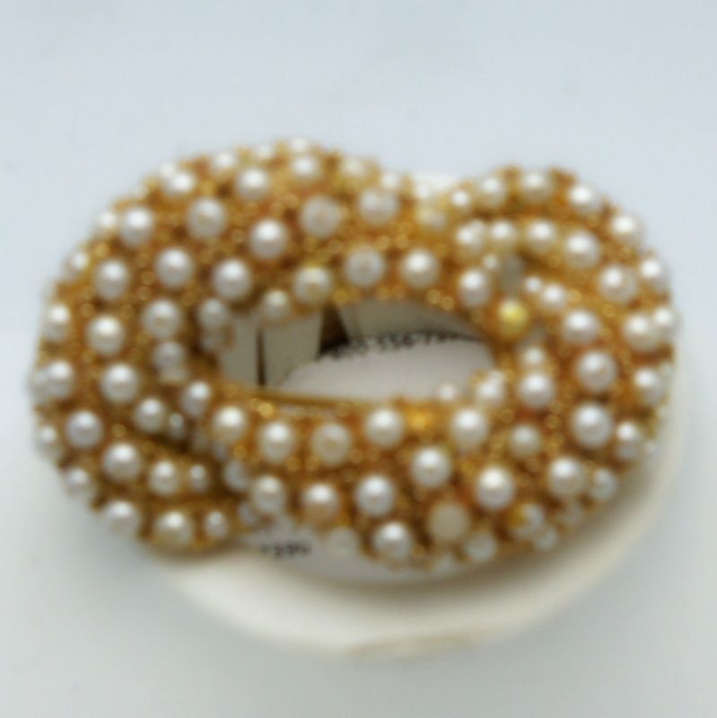 Imitation Pearl Swirled Brooch Imitation Pearl Swirled Brooch