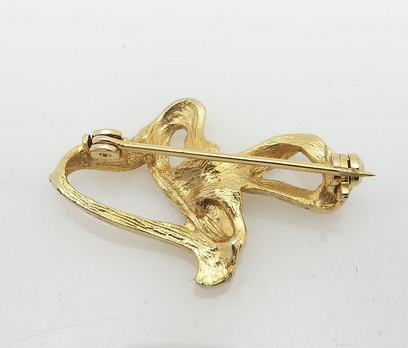 Tiny Swirl Gold Metal Pin Tiny Swirl Gold Metal Pin