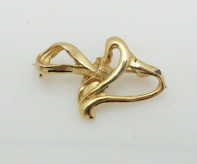 Tiny Swirl Gold Metal Pin Tiny Swirl Gold Metal Pin