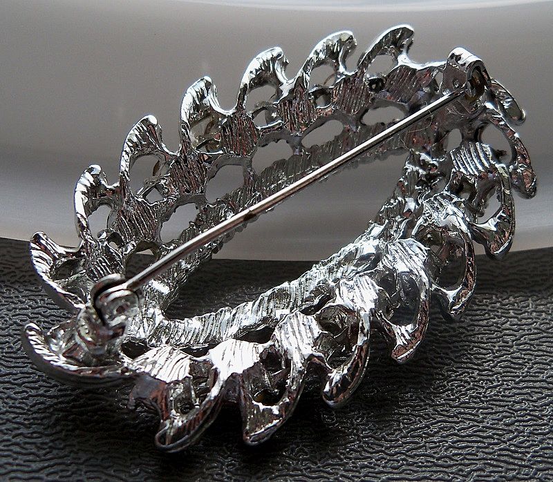 Oval Multi Shaped Clear Rhinestone Brooch Oval Multi Shaped Clear Rhinestone Brooch