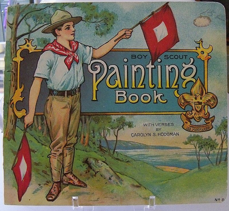 Wonderful Boy Scout Painting Book Pre WWI Wonderful Boy Scout Painting Book Pre WWI