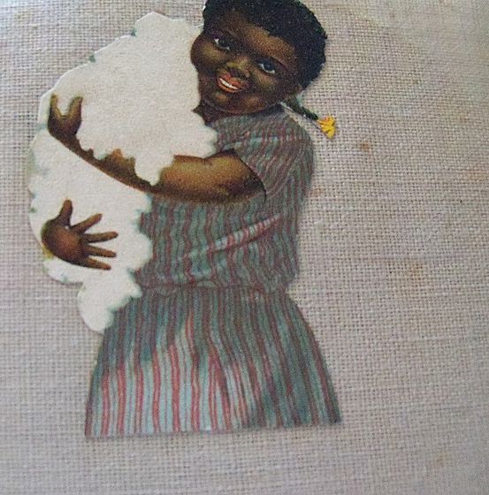Scrap Linen Material with Die Cuts on both sides Scrap Linen Material with Die Cuts on both sides