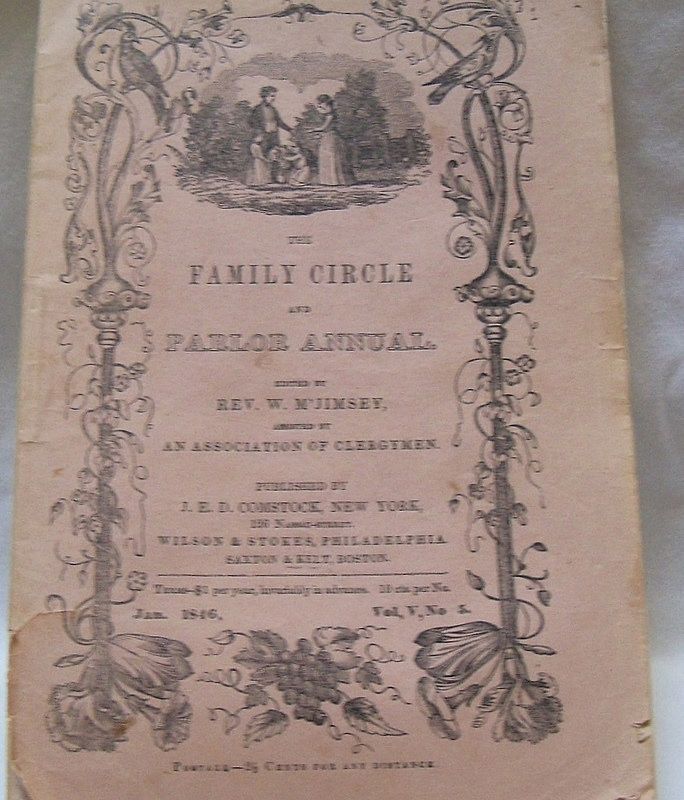 1848 Family Circle and Parlor Annual Magazine 1848 Family Circle and Parlor Annual Magazine