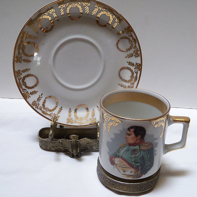 Napoleon Bonaparte Souvenir Cup and Saucer Napoleon Bonaparte Souvenir Cup and Saucer