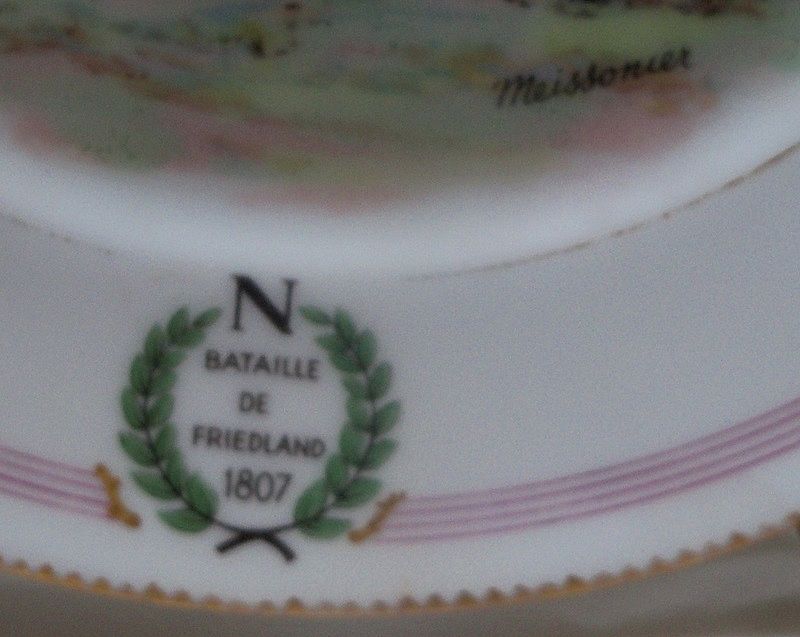 French Plate Napoleon at Battle of Friedland French Plate Napoleon at Battle of Friedland