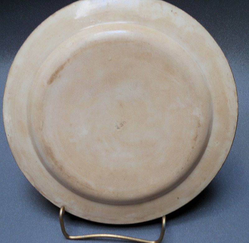 Plate "La Grand-mere" Black Transferware Plate "La Grand-mere" Black Transferware