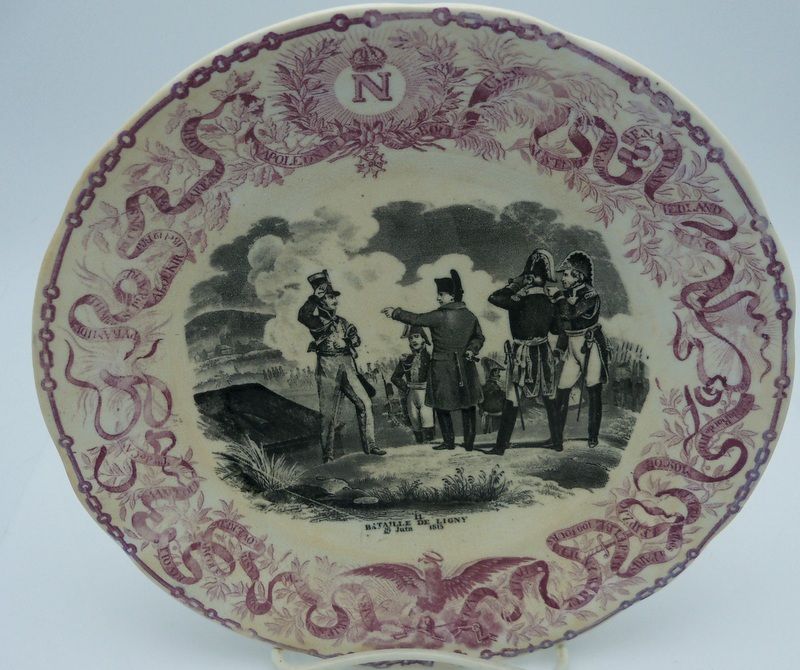 Green Transferware Shallow Bowl "Ornithology" Green Transferware Shallow Bowl "Ornithology"