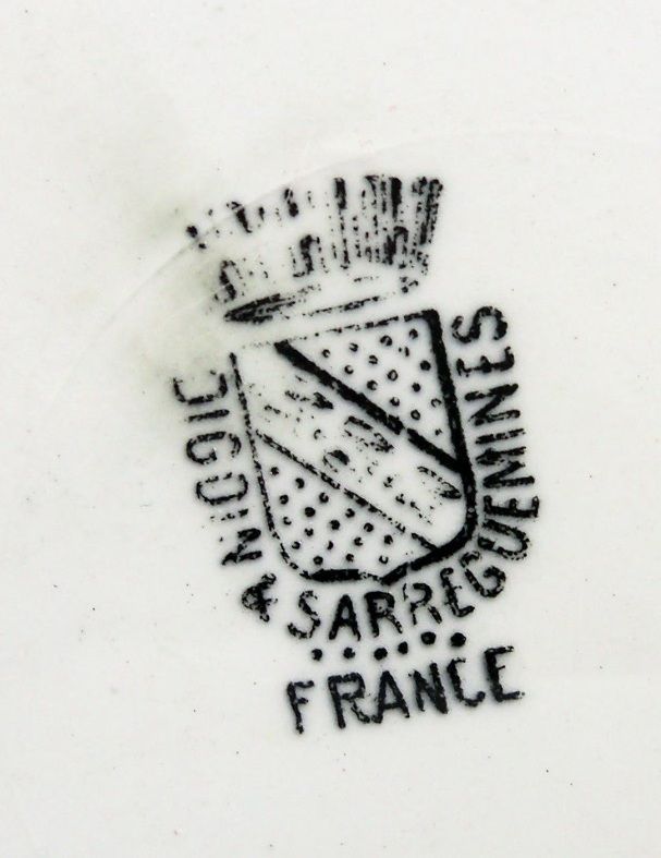 Sarreguemines Green Transferware Napoleon Plate Sarreguemines Green Transferware Napoleon Plate