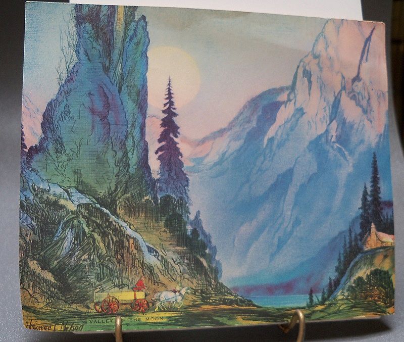 Two Scenic Pictures dated on back 1948 Two Scenic Pictures dated on back 1948