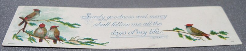 Paper Bookmark with Religious Saying Paper Bookmark with Religious Saying