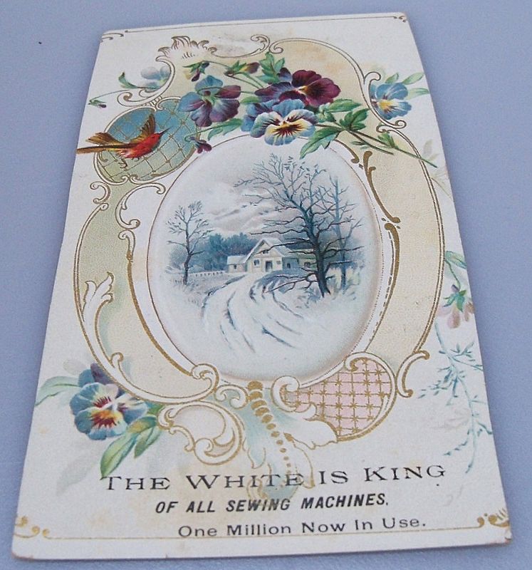 Advertising Trade Card: White Sewing Machine Advertising Trade Card: White Sewing Machine